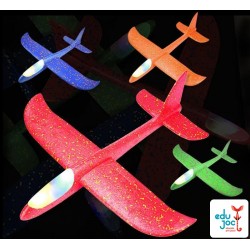 Avion  din polistiren  cu Led, 47 cm